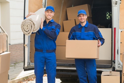 Team completing a careful and organised removals service