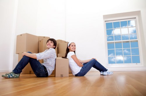 Professional house removalists loading furniture in Knightsbridge