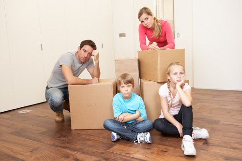 Professional team collecting unwanted furniture from a Knightsbridge property