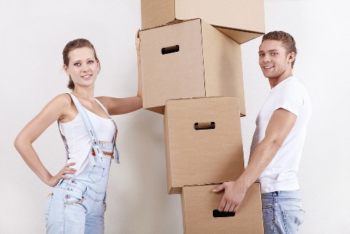 Packing and organising office equipment for a commercial move