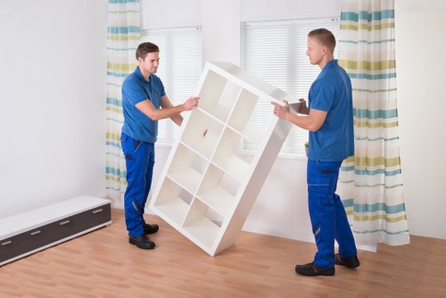 Secure transport of office furniture during a Knightsbridge business relocation