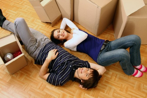 Professional movers handling premium business assets in Knightsbridge