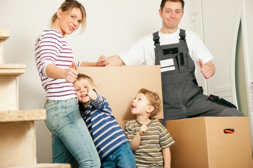 Unpacking and organising items in a Knightsbridge residence