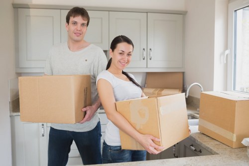 Professional office movers handling relocation tasks in Knightsbridge